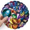 50 Pegatinas de Iconos de Habilidad de King of Glory Juego Creativo Redondas Decorativas para Taza de Agua Cuaderno Equipaje
