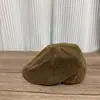 Boina de Alta Qualidade Estilo Melard Boné Grande Retro para Circunferência da Cabeça Grande para Mulheres Outono e Inverno Camurça Estilo Japonês Boné Bico de Pato