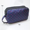 Tela Floral de Tres Capas Moda Coreana Bolso para Teléfono Móvil para Mujer Bolso de Mano Mamá Vegetal Monedero Transpirable Bolso de Mano Ultraligero