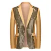 Ventas directas transfronterizas de ropa formal para hombre: blazer de lentejuelas, traje, atuendo de discoteca, atuendo de anfitrión y chaqueta de estudio