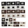 Ventas Directas de Fábrica Etiqueta Tejida Estampada de Tela de Sarga con Costura de Doble Capa, Accesorios para Ropa, Etiquetas Decorativas para Zapatos y Sombreros, Etiquetas Decorativas para Bolsos