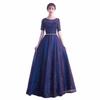 Vestido de Noche Coral para Mujer, Estilo Largo, Nuevo Modelo 2026, Vestido de Performance para Coro, Ajustado para Anfitriona, Elegante Vestido Largo