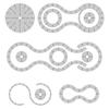 Adereços de casamento para auditório de casamento por atacado, arte em ferro, anel de teto, arco, palco, cortina de contas de cristal, posicionamento de contas de abacaxi