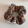 Vintage Check Grande Intestino Anel de Cabelo Quadrado de Alta Qualidade Simples All-match Plate Hair Rope Hair Rope Acessórios para Cabelo Novo Estilo