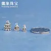 Material DIY Plata S925 Plata Tailandesa Ruyi Pequeño Loto Colgante Colgante Accesorios de Plata Cristales Cuentas Sueltas Venta al por Mayor