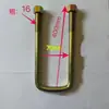 Fabricante tornillo en U abrazadera de placa de acero de arco cuadrado para camión remolque Sanma 14 de grosor 16 de grosor