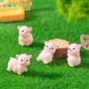 Micro-Paisaje Creativo Lindo Lechón Caminando Jardinería Paisajismo Decoración DIY Accesorios Colgantes Mini Adornos Pequeños