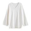 2024 Explosiones Otoño Elegante Moda Ropa de Punto Holgada con Cuello en V para Mujer Corea del Sur Nuevo Suéter Pulóver para Mujer