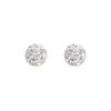 Aretes de Plata Esterlina 999 Moda para Mujer Joyería de Temperamento Temperamento Aretes Rojos Shambhala Plata de Pie Durmiendo sin Orejas