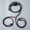 Tanque de combustible y manguera de combustible para motor fueraborda, adecuado para motores de gasolina y diésel, con una válvula conector de tres vías amarilla de 8-10 mm para modificación