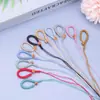 Cordón para Llavero de Diamante Tejido a Mano con Nudo Plano y Hebilla de Oliva, Accesorios de Joyería Semi-Terminados, Colgante DIY, Adorno para Colgar en el Coche