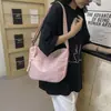 Bolsa Transversal Feminina Estilo Ins Japonês Versátil Bolsa de Ombro Fashion para Estudantes Universitárias Bolsa Tote para Lazer ao Ar Livre Viagem