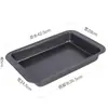 Forma de bolo quadrada para assar, direto da fábrica, revestimento antiaderente, forma de bolo de ferro