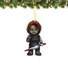 Stock nuevo transfronterizo Halloween mezcla de dibujos animados colgante plano de acrílico llavero de acrílico
