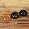 Botones de Cuerno Natural en Colores Niebla Clara, Café Oscuro y Café Claro con Decoración de Cuatro Agujeros para Abrigos de Cachemira, Suéteres y Cárdigans, Versátiles y Sencillos