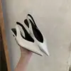 Sandalias de Cuña con Punta Francesa para Mujer, Nuevo Diseño Primavera 2026, Zapatos de Nicho para el Trabajo, Zapatos de Punta Individual con Estampado de Leopardo para Mujer