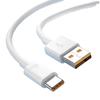 El cable de carga con núcleo de goma naranja y carga flash TIPO C de 66 W es adecuado para la línea de datos de carga súper rápida Huawei Xiaomi Letv 6A