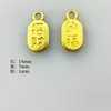 Oro Antiguo Oro Mate Accesorios para Joyería DIY Goteo de Aceite para Atraer Riqueza y Fortuna Pulsera Colgante Colgantes Pendientes Accesorios para Gancho de Oreja