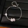 Collar de número 5 gota de agua con baño de oro real de 18k y circonita, cadena para la clavícula de lujo ligero de nicho de alta gama, conjunto de joyería personalizado
