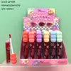 Comércio Exterior Mlundo6 cor óleo labial transparente copo que não gruda batom que muda de cor com a temperatura menina hidratante brilho batom com mudança de cor