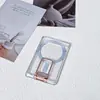 Adequado para Porta-Cartões Magnético Magsafe da Apple Porta-Cartão de Banco para Celular Feminino Transparente Porta-Cartões Magnético Apple