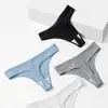 Tangas de Algodón para Mujer Tanga Sexy Suave de Tiro Bajo Calzones de Dama Ropa Interior para Mujer