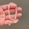 Explosiones de Celebridades de Internet Nuevo Pulsera de Estudiante Sanrio Dibujos Animados para Niños Cristal Transparente Hielo Perro Canela Kulomi Pulsera