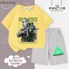 Delta Action Colaboración Manga Corta Pantalones Cortos Verano Niños Estilo Anime Atuendo Casual Nuevo Top de Manga Corta