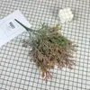Plantas Verdes Artificiales Transfronterizas de Comercio Exterior, Pino Niebla Simulado, Flores Simuladas, Decoración de Techo para Salón de Bodas, Flores Falsas, Flores de Plástico