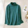 Roupas infantis outono e inverno meninos e meninas infantis tops forrado de lã quente aquecimento meia gola alta camisa de assentamento T-shirt respirável engrossado