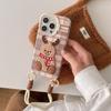 Bordado de Natal Homem de Gengibre para Capa de Celular Apple 16promax iPhone15 Portátil 14 Desenho Animado 13 Fofo