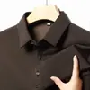 Comércio Exterior Transfronteiriço Primavera e Outono 2024 Camiseta Básica Masculina de Manga Longa Camisa Polo Solta Lar Top Casual Masculino