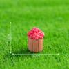 Micro Paisagem Desenho Animado Criativo Leitura e Rega de Flores Cachorro Boneca Casa de Boneca DIY Decoração Acessórios Mini Pequenos Enfeites