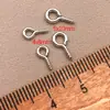 Clavo de ojo de oveja con rosca de 9 palabras, hilo de oro 18k color preservado, chapado en cobre, material para accesorios de joyería de perlas DIY