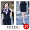 Traje profesional de verano de manga corta para mujer, ropa de trabajo para servicio al cliente en recepción de hotel, ropa de trabajo de moda con temperamento para salón de belleza, joyería