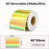 Etiqueta adhesiva térmica láser de venta al por mayor transfronteriza redonda cuadrada imprimible impermeable etiqueta adhesiva térmica adhesivo