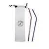 Fábrica de impressão de bolsas de lona direto da fábrica conveniente bolsa de palha de aço inoxidável talheres portáteis lona com cordão grande capacidade impressão