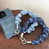 Recomendación de Lanyard para Teléfono Móvil Correa de Muñeca Retro de Mezclilla Lanyard de Seguridad Anti-Pérdida para Teléfono Cadena Corta de Teléfono Salchicha