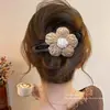 Presilha Grande para Cabelo Grosso, Coque Completo, Presilha Bico de Pato, Grampo de Cabelo Grande com Flor de Pelúcia para Mulheres, Novo Acessório de Cabelo 2026