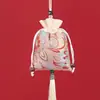 Bolsita de Fragancia para el Festival del Bote del Dragón con Borlas de Estilo Antiguo, Colgante de Bolsita con Aroma Floral de Lujo, Accesorio para Hanfu, Bolsa Vacía de Artemisa para Sachet al por Mayor