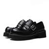 Entrega en una sola pieza original 6 cm de altura aumentando cabeza grande Zapatos Derby para hombre cuero genuino transpirables estilo oscuro casual plataforma zapatos de cuero moda