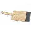 Etiqueta de equipaje de PU simple, etiqueta de maleta de cuero con veta de madera, etiqueta de equipaje para hombres y mujeres, etiqueta de bolso con colgante, personalización de logotipo de fábrica