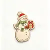 Ornaments de mesa de madeira de Natal de desenho animado retrô transfronteiriços pinguim urso boneco de neve decorações de mesa de sala de estar de feriado