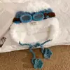 Gafas Lindas de Peluche Sombrero Volador Mostrando la Cara Protección Pequeña para Orejas Sombrero Lei Feng para Mujer de Otoño e Invierno Cálido Sombrero de Punto de Peluche