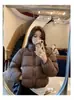 Chamarra Acolchada Kendall Corta de Plumas de Pato Blanco 95 para Mujer Estilo Nuevo 2026 Petite Gruesa Holgada Chaqueta Acolchada Cuello Alto Ropa de Abrigo