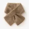 Bufanda de Punto de Cachemira para Niños, Versátil y a la Moda, Estilo Coreano, para Otoño e Invierno, Calentador de Cuello para Bebé, Bufanda Pequeña de Cuello de Moda