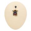 Anillo de uñas de Halloween con perforación corporal, serie oscura transfronteriza europea y americana de Gabe, colgante de circonita en forma de corazón.