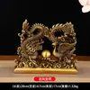 Enfeites de Dragão e Fênix de Latão, Decoração de Casa com Dragão e Fênix de Cobre, Decoração de Quarto de Casamento, Decoração de Celebração de Casamento, Peça de Exibição de Presente Artesanal