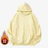 Sudadera con capucha de forro polar gruesa y resistente de 350 g, estilo europeo y americano, color liso, pullover transfronterizo, admite personalización de impresión y bordado