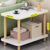 Mesa auxiliar sencilla para casa de alquiler, mesa auxiliar para sofá, mesa de centro, mesa de noche móvil para dormitorio, apartamento pequeño, estante de almacenamiento